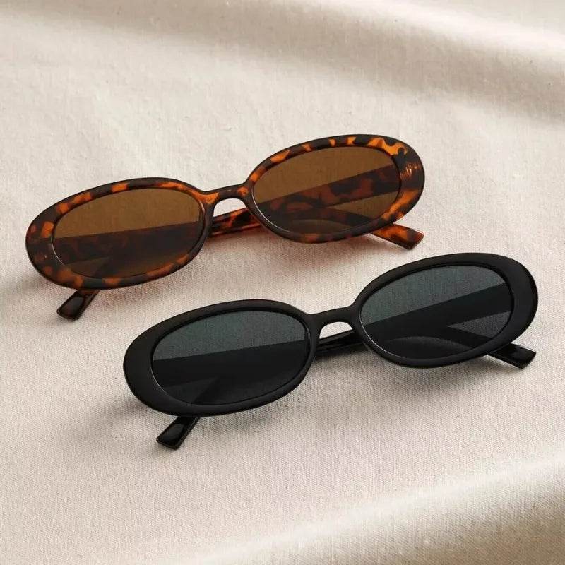 Stylemein - Vintage Oval Sunglasses for Women – Retro Small Frame UV400 Eyewear