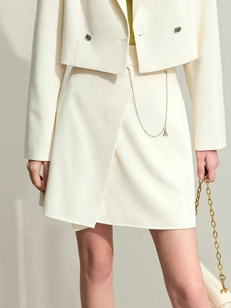 Women’s High-Waist A-Line Skirt – Minimalist Casual Spring Fashion