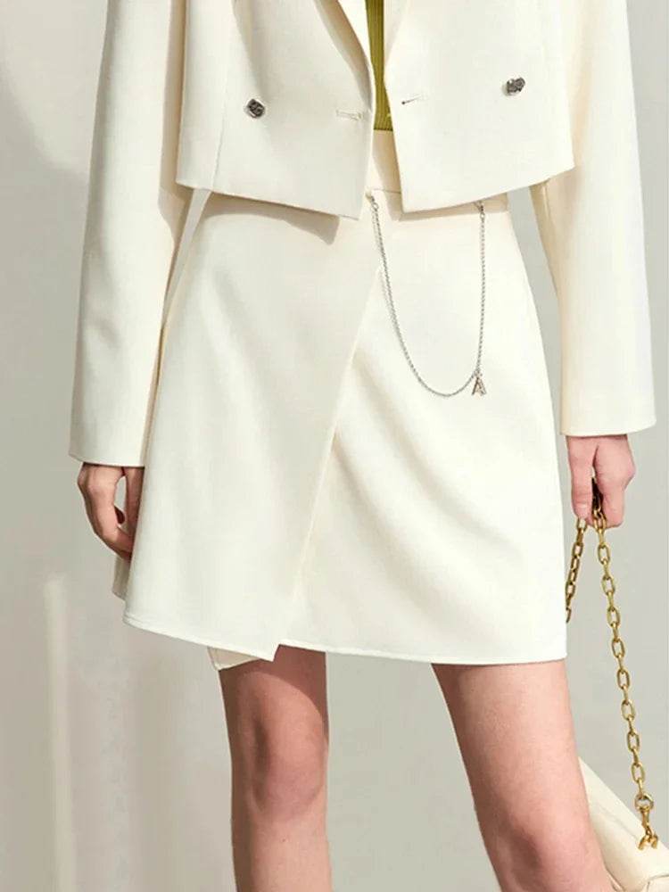 Stylemein - Women’s High-Waist A-Line Skirt – Minimalist Casual Spring Fashion