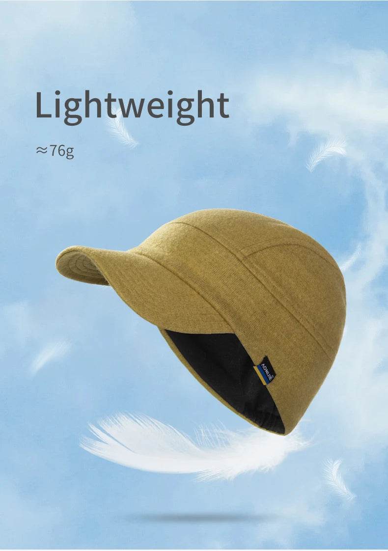 Warm Winter Ear Hat with Collapsible Brim: Ideal for Running & Outdoor Activities - Stylemein