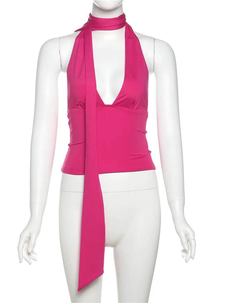 Trendy backless vest

