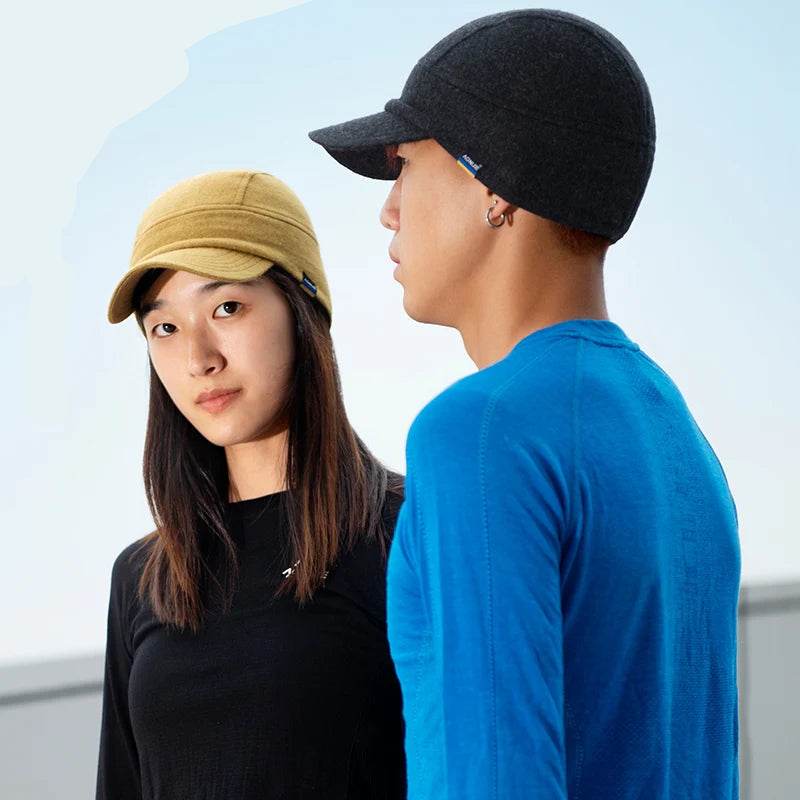 Warm Winter Ear Hat with Collapsible Brim: Ideal for Running & Outdoor Activities - Stylemein
