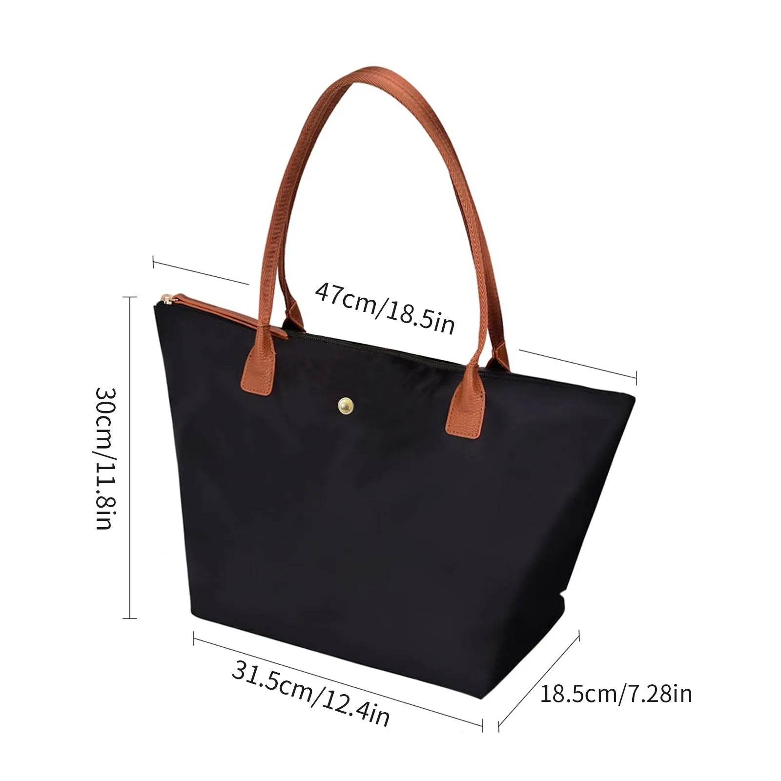 Stylemein - Women’s Nylon Dumpling Shoulder Handbag – Large Capacity Waterproof Tote & Storage Bag