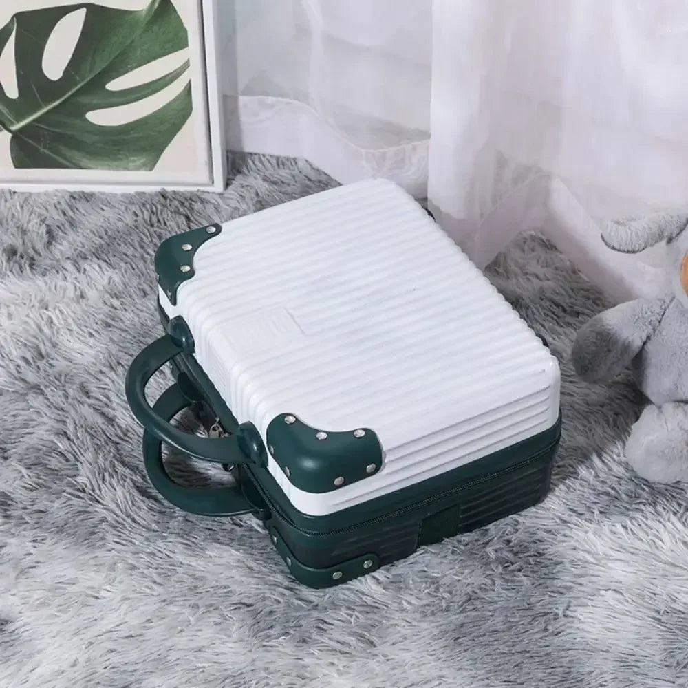 Mini Travel Suitcase 14" – Hard Shell Makeup & Cosmetic Case