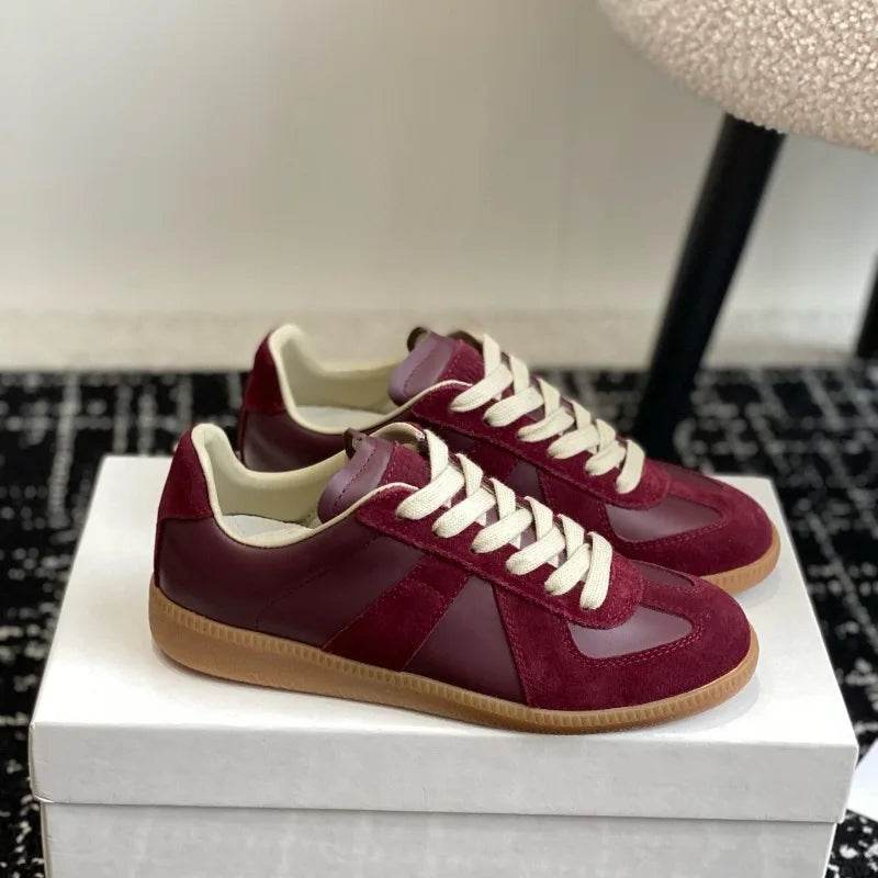 Genuine Leather Women's Training Shoes: Stylish Comfort for Everyday - Stylemein
