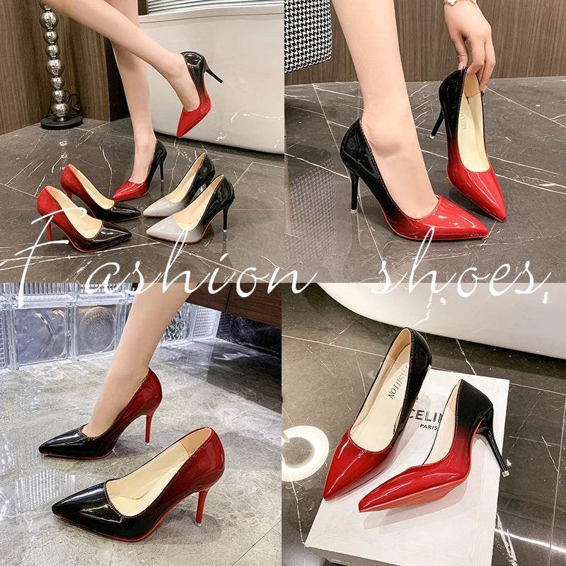 10cm Gradient Stiletto Heels – Pointed Toe Party Pumps for Women - Stylemein