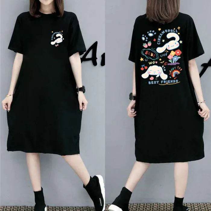 Stylemein - Women’s Plus Size Pullover Dress – Korean Style Summer Casual Outfit