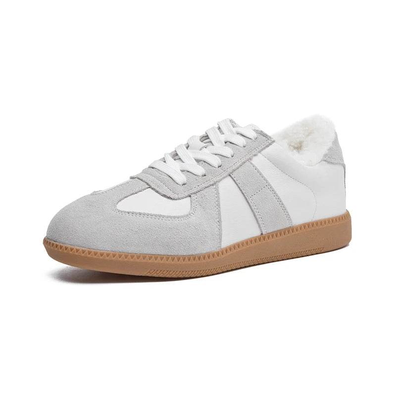 Genuine Leather Women's Training Shoes: Stylish Comfort for Everyday - Stylemein