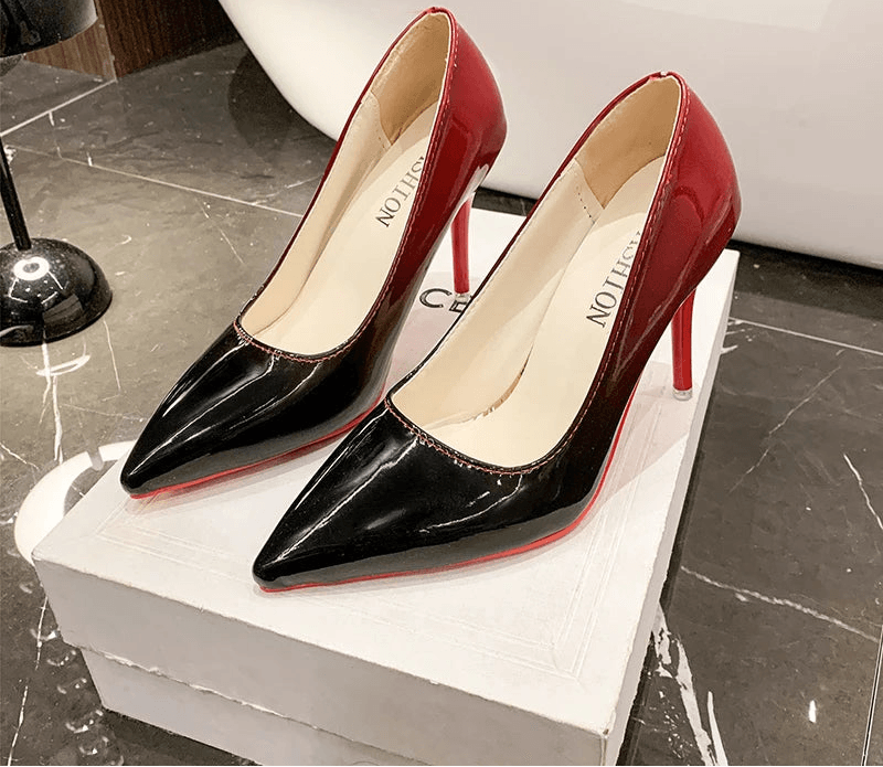 10cm Gradient Stiletto Heels – Pointed Toe Party Pumps for Women - Stylemein
