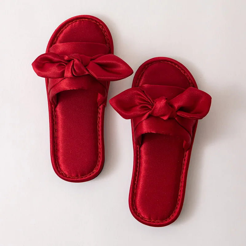 Women’s Bow Slides – Casual Flat Summer Flip Flops for Beach & Daily Wear