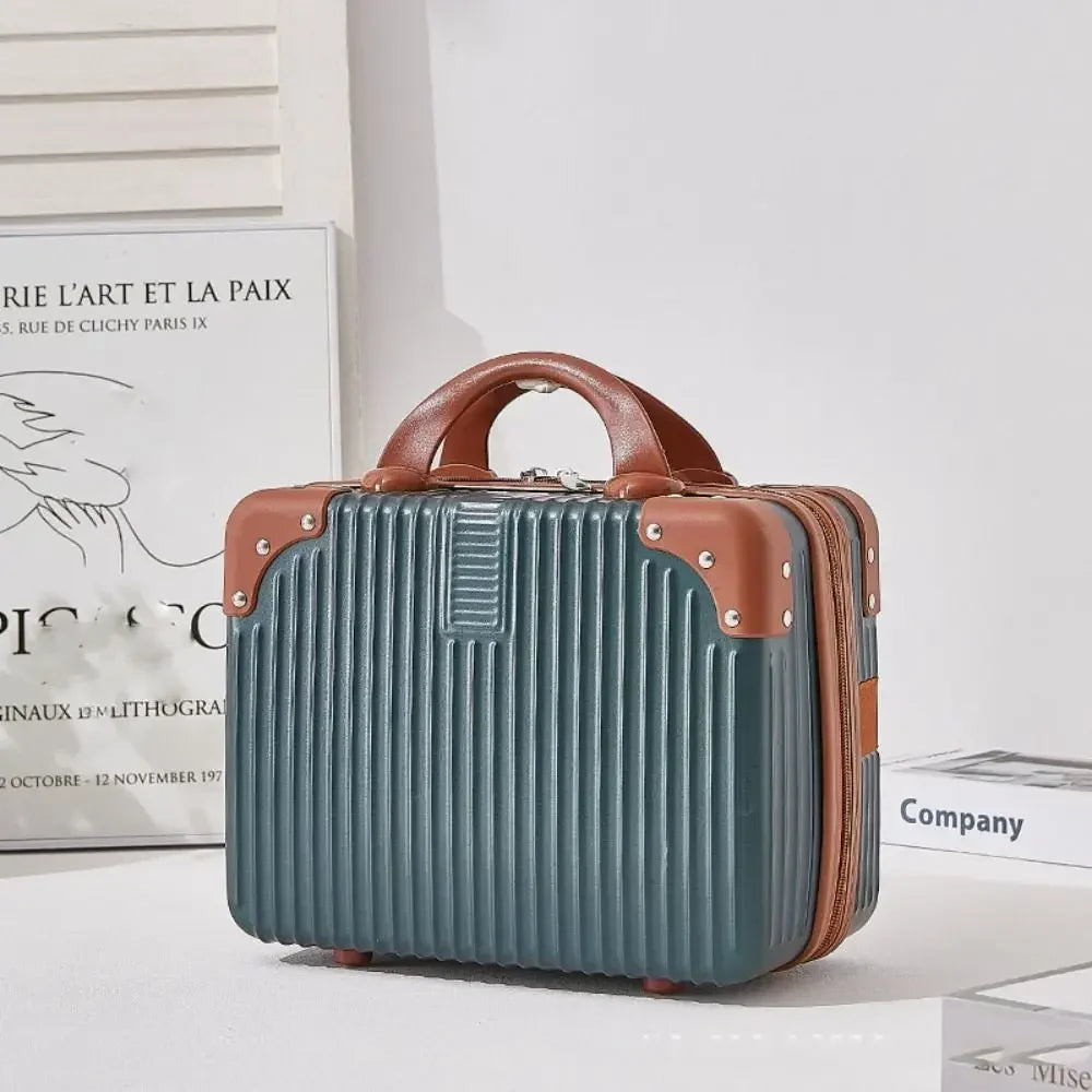 Mini Travel Suitcase 14" – Hard Shell Makeup & Cosmetic Case
