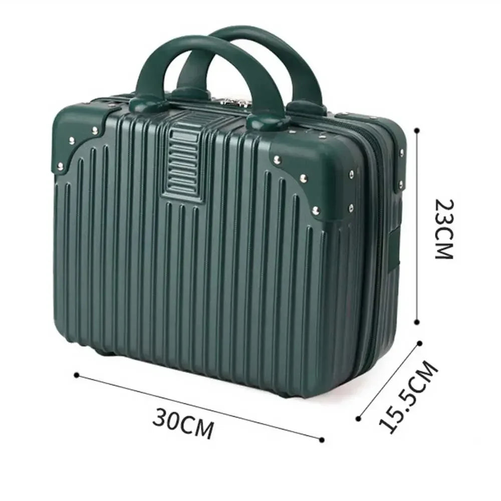 Mini Travel Suitcase 14" – Hard Shell Makeup & Cosmetic Case