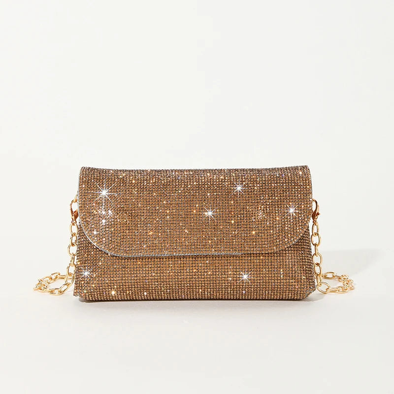 Sparkling Diamond Evening Clutch: Rhinestone Elegance for Women