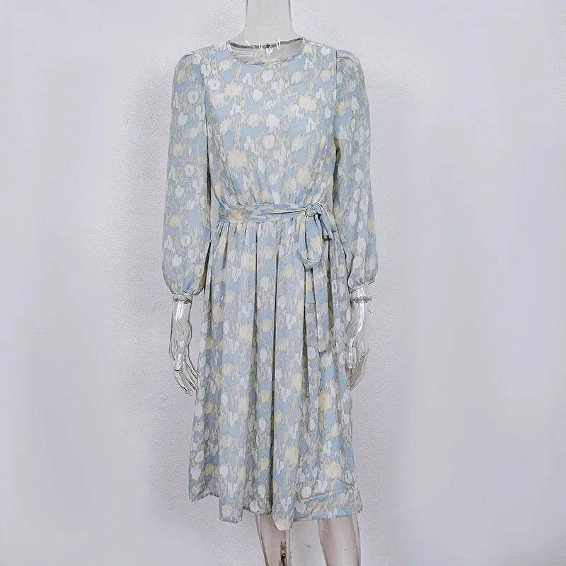 Dancing With Dots: Long Sleeve Dress for Your Inner Bohemian Goddess - Stylemein