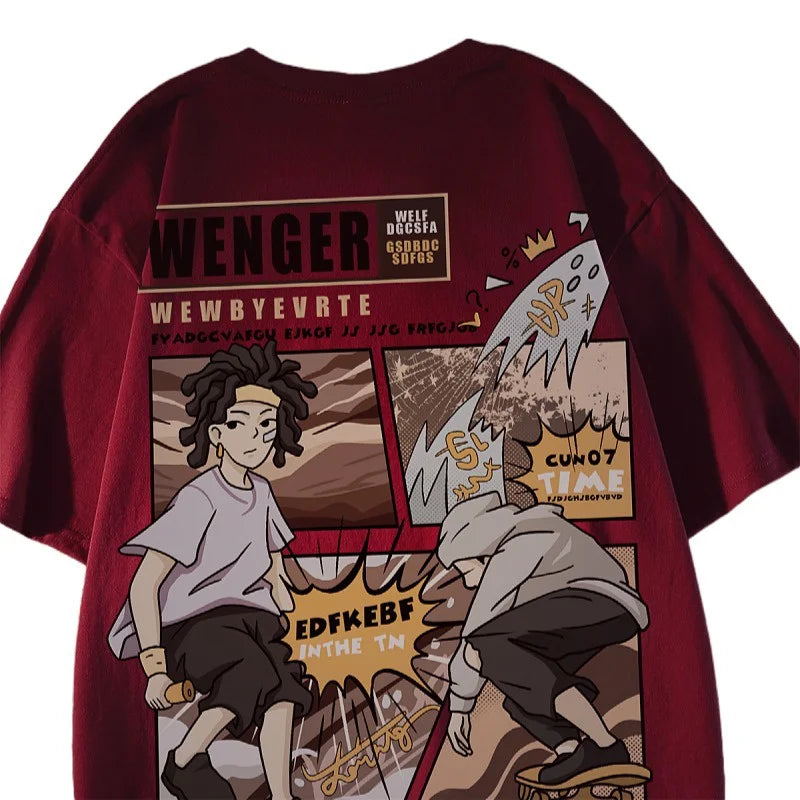 Unisex Vintage Oversized T-Shirt – Harajuku Loose Fit Summer Top