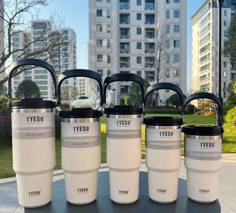 Double-Insulated Stainless Steel Travel Mug: Keep Drinks Hot or Cold On-the-Go - Stylemein