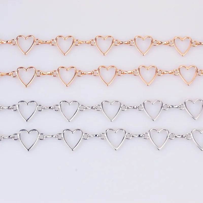 Heart-Shaped Metal Waist Chain – Chic Adjustable Belt for Women - Stylemein