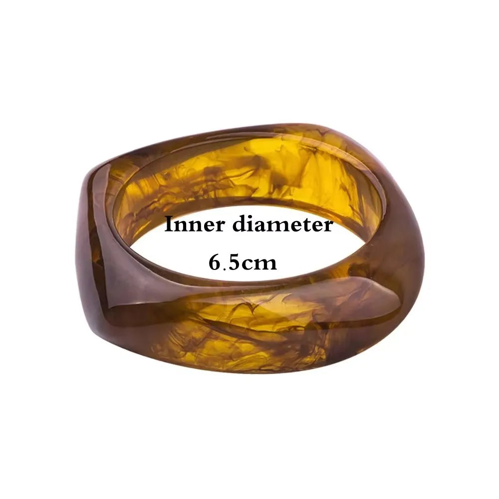 Wide Cuff Geometric Metal Bangles for Women & Men