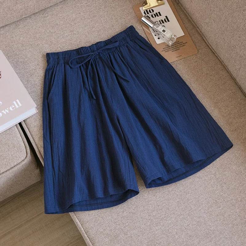 Short skirt | Embroidery Elastic Waist Korean Style Short skirt | Colorful Simple Oversize Female Trousers - Stylemein