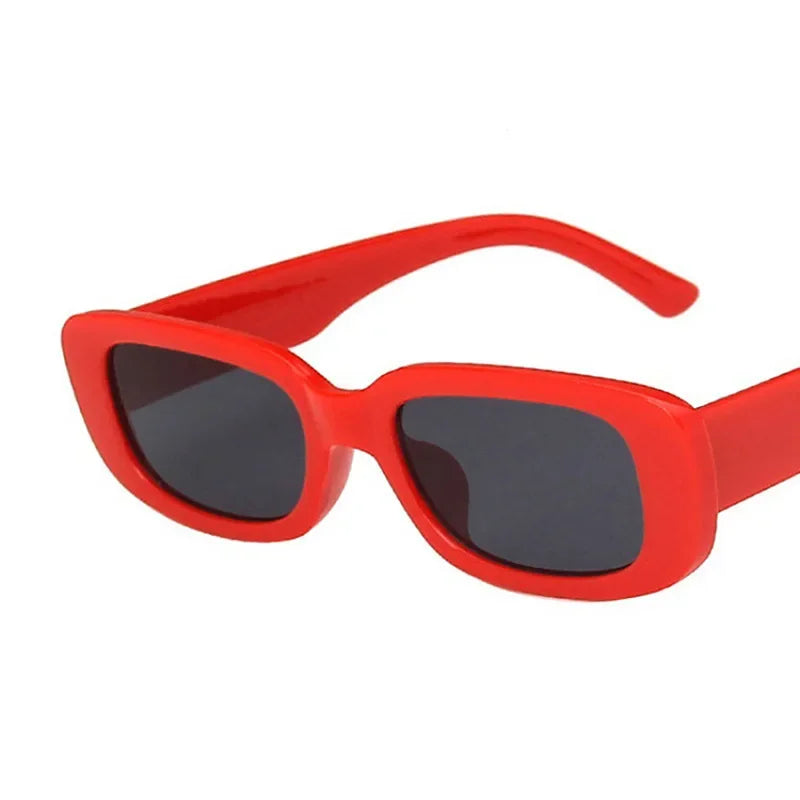 Vintage Small Rectangle Sunglasses – Retro Square Eyewear for Women with Anti-Glare UV Protection