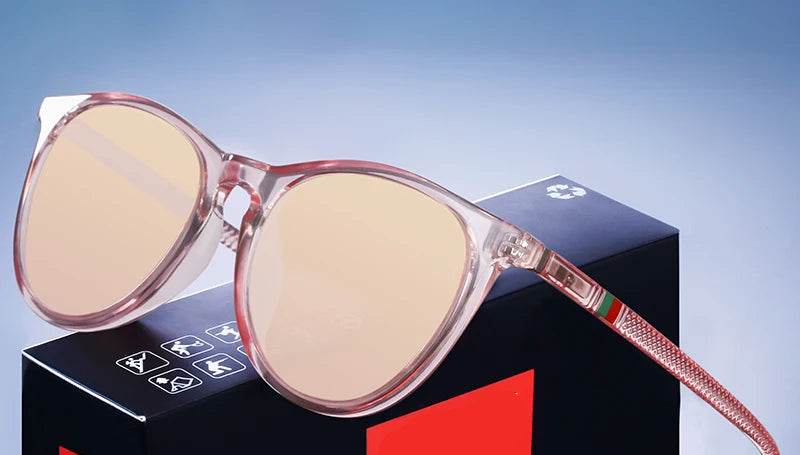 Stylemein - Trendy Polarized Sunglasses For Women Brand Design Frame Fashion Sunglasses Pink UV400