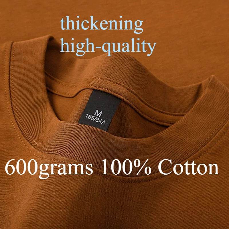 Oversized Heavyweight Cotton T-Shirt – Unisex Summer Tee - Stylemein