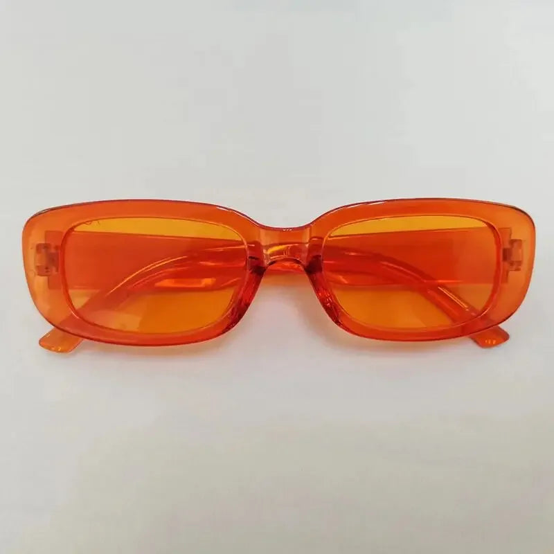 Vintage Small Rectangle Sunglasses – Retro Square Eyewear for Women with Anti-Glare UV Protection