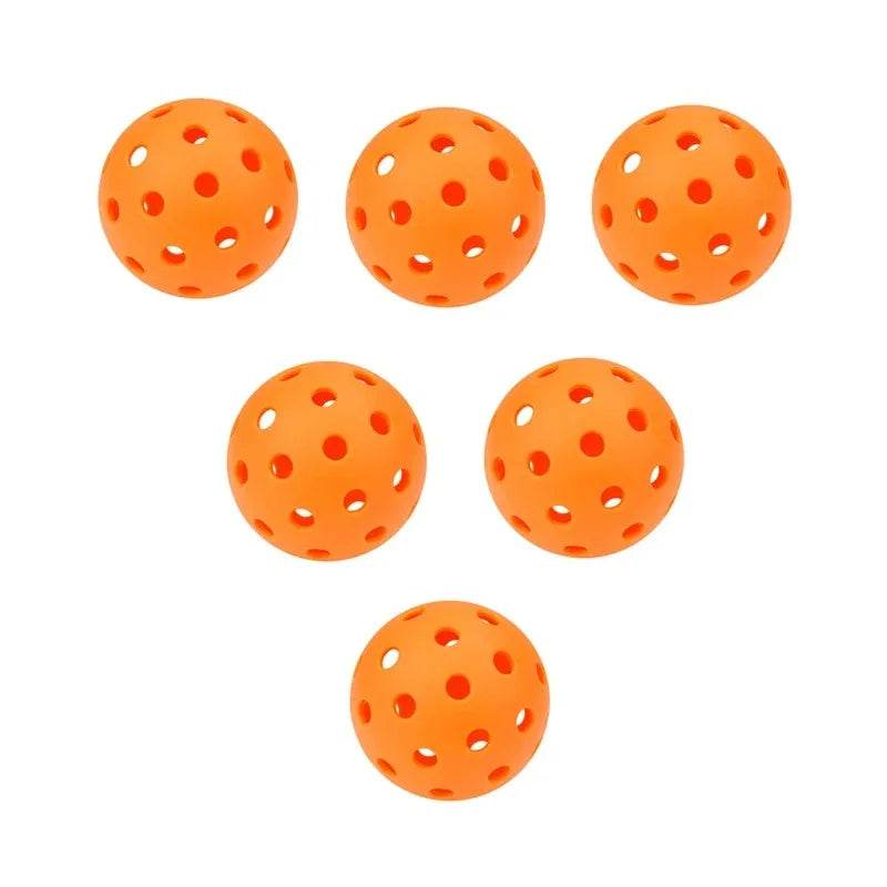 Indoor Pickleball Balls – 6/12pcs Colorful 72mm Training Balls with 40 Holes - Stylemein