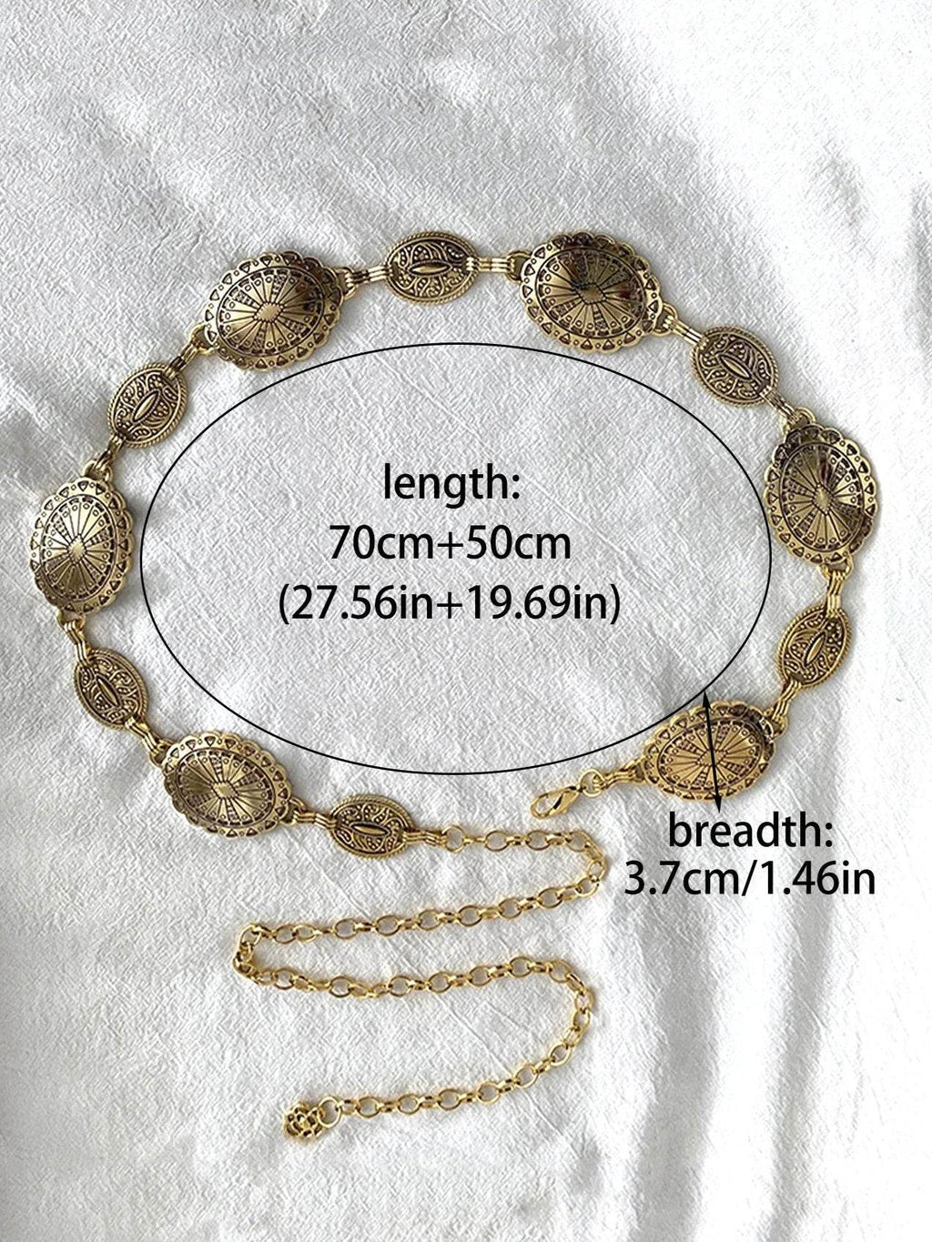 Bohemian Silver Waist Chain: Retro Ethnic Style Belt for Women - Stylemein