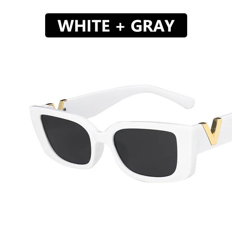 Stylemein - Retro Rectangle Sunglasses – Vintage Small Frame Eyewear for Women