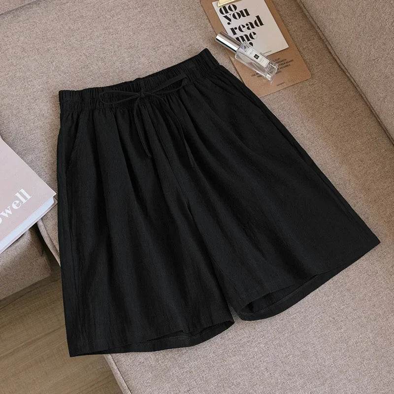 Short skirt | Embroidery Elastic Waist Korean Style Short skirt | Colorful Simple Oversize Female Trousers - Stylemein