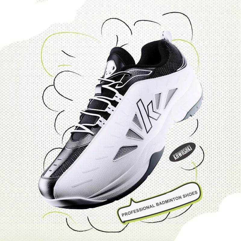 Pro Badminton Shoes: Carbon Fiber Stability & Superior Shock Absorption - Stylemein