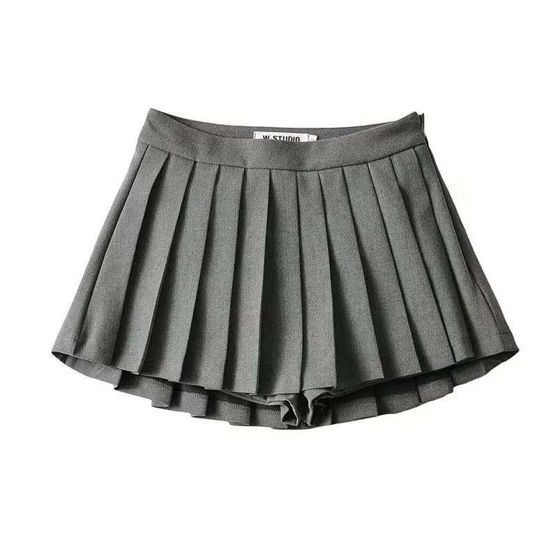 High Waist Pleated Mini Skirt – Vintage Tennis-Inspired Skirt - Stylemein