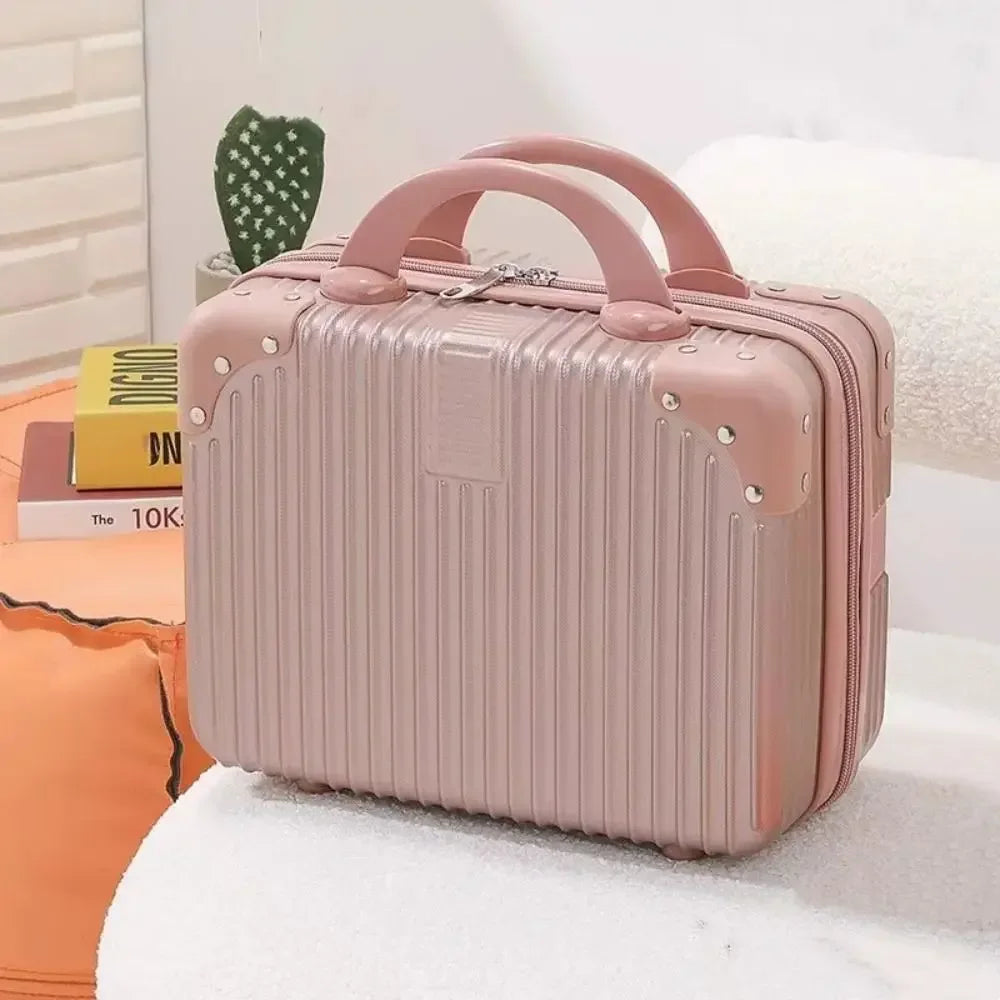 Mini Travel Suitcase 14" – Hard Shell Makeup & Cosmetic Case