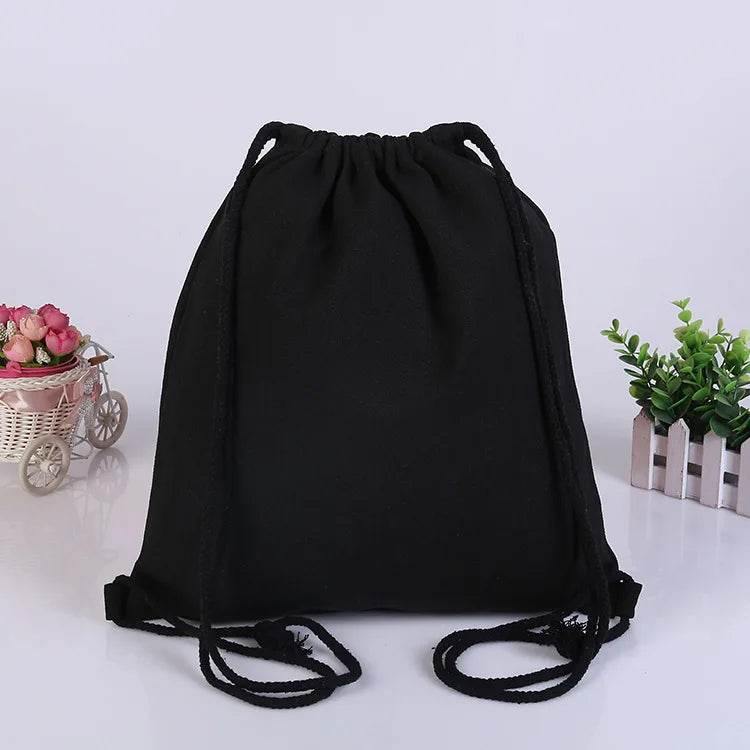 Canvas Backpack with Drawstring Closure: Versatile for Travel, Gym, & Everyday Use - Stylemein