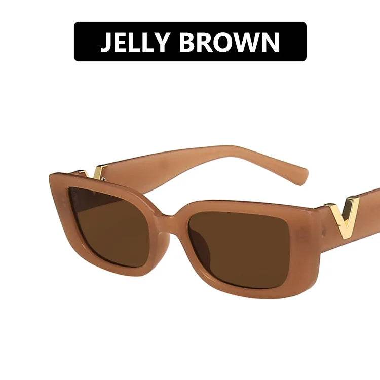 Stylemein - Retro Rectangle Sunglasses – Vintage Small Frame Eyewear for Women