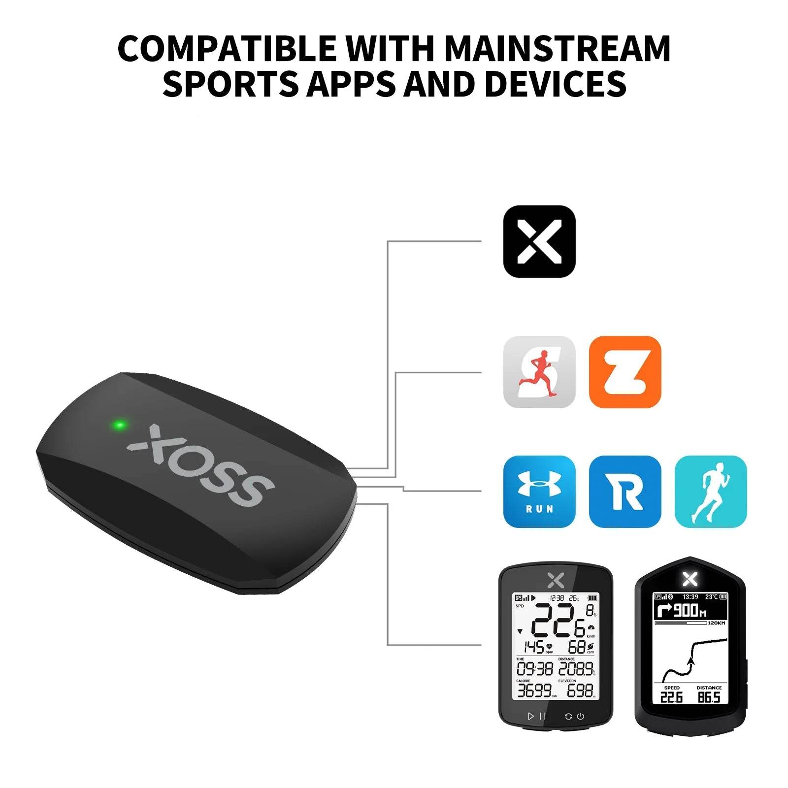 Wireless Heart Rate Monitor Chest Strap: Track Your Fitness for Cycling & Running - Stylemein