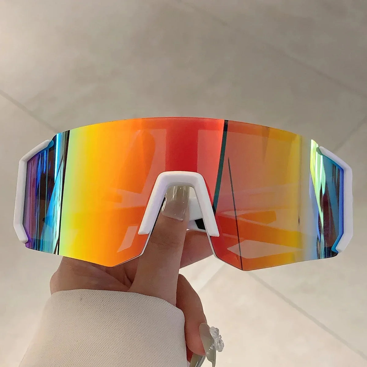 Windproof Sport Goggle Sunglasses – Unisex Vintage Punk Outdoor Eyewear for Skiing and Sun Protection