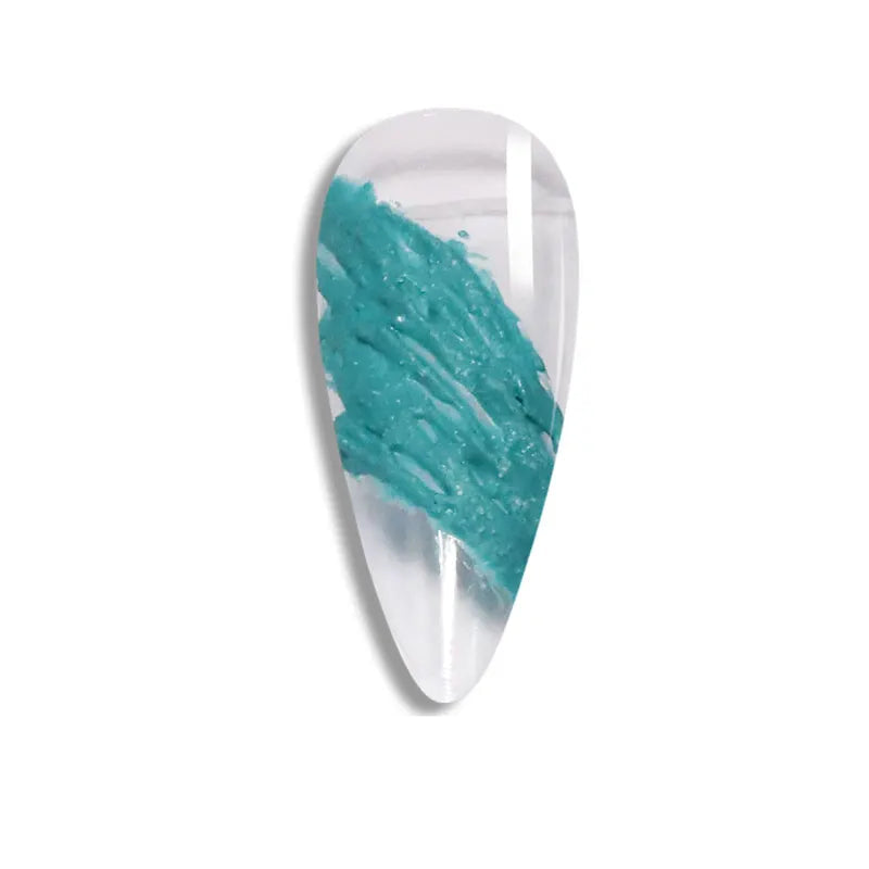 Ring with turquoise design on a white background