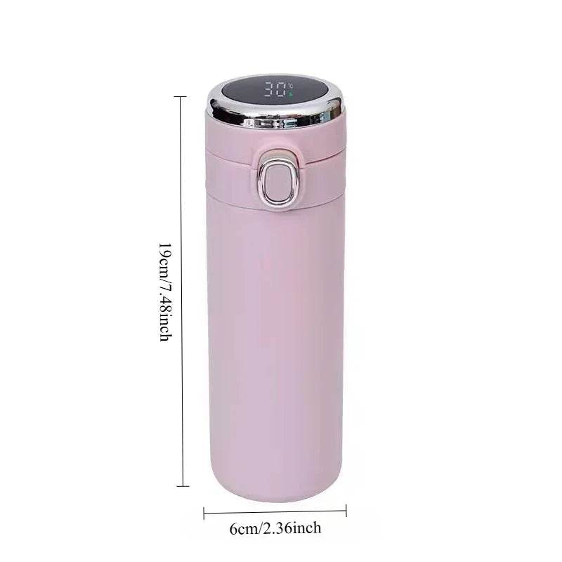 Smart Thermos (400ml): LED Temperature Display, Keeps Drinks Hot & Cold - Stylemein