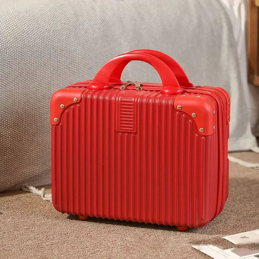 Mini Travel Suitcase 14" – Hard Shell Makeup & Cosmetic Case