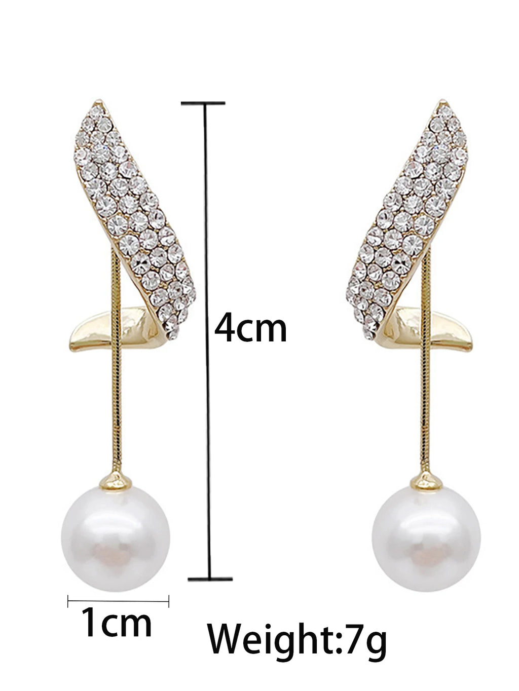 Women’s Pearl Tassel Earrings Set – Elegant Trendy Jewelry Gift