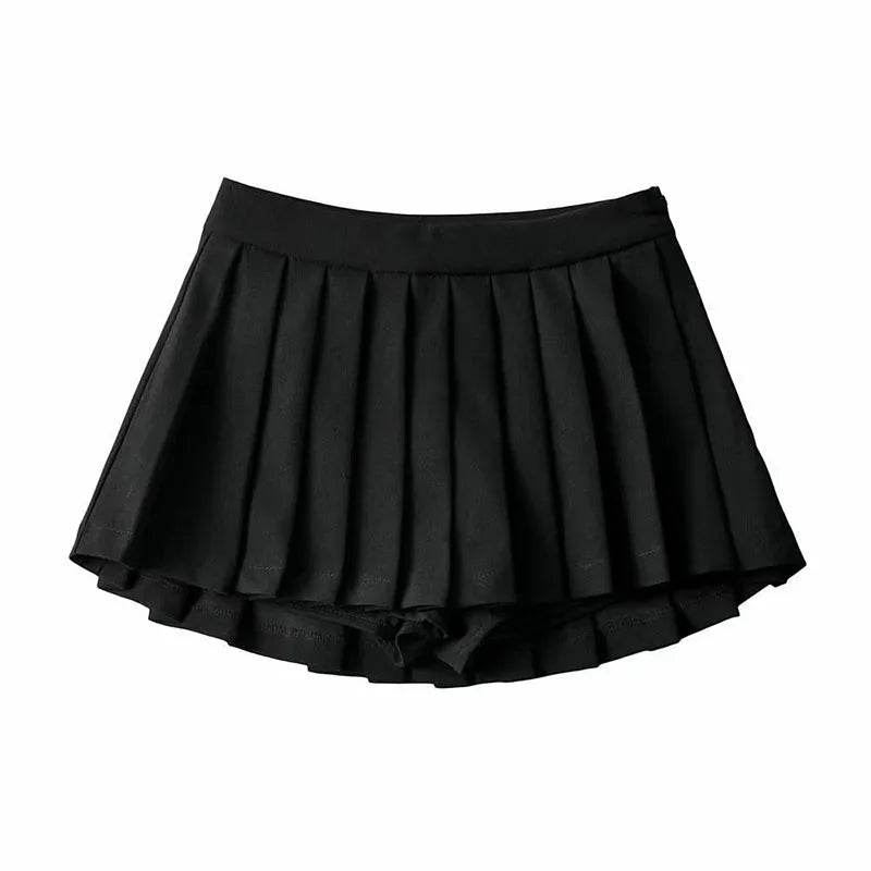 High Waist Pleated Mini Skirt – Vintage Tennis-Inspired Skirt - Stylemein