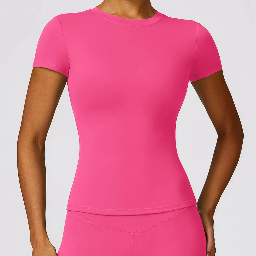 Breathable Slim Fit Sports T-Shirt – Women’s Active Gym Tee - Stylemein