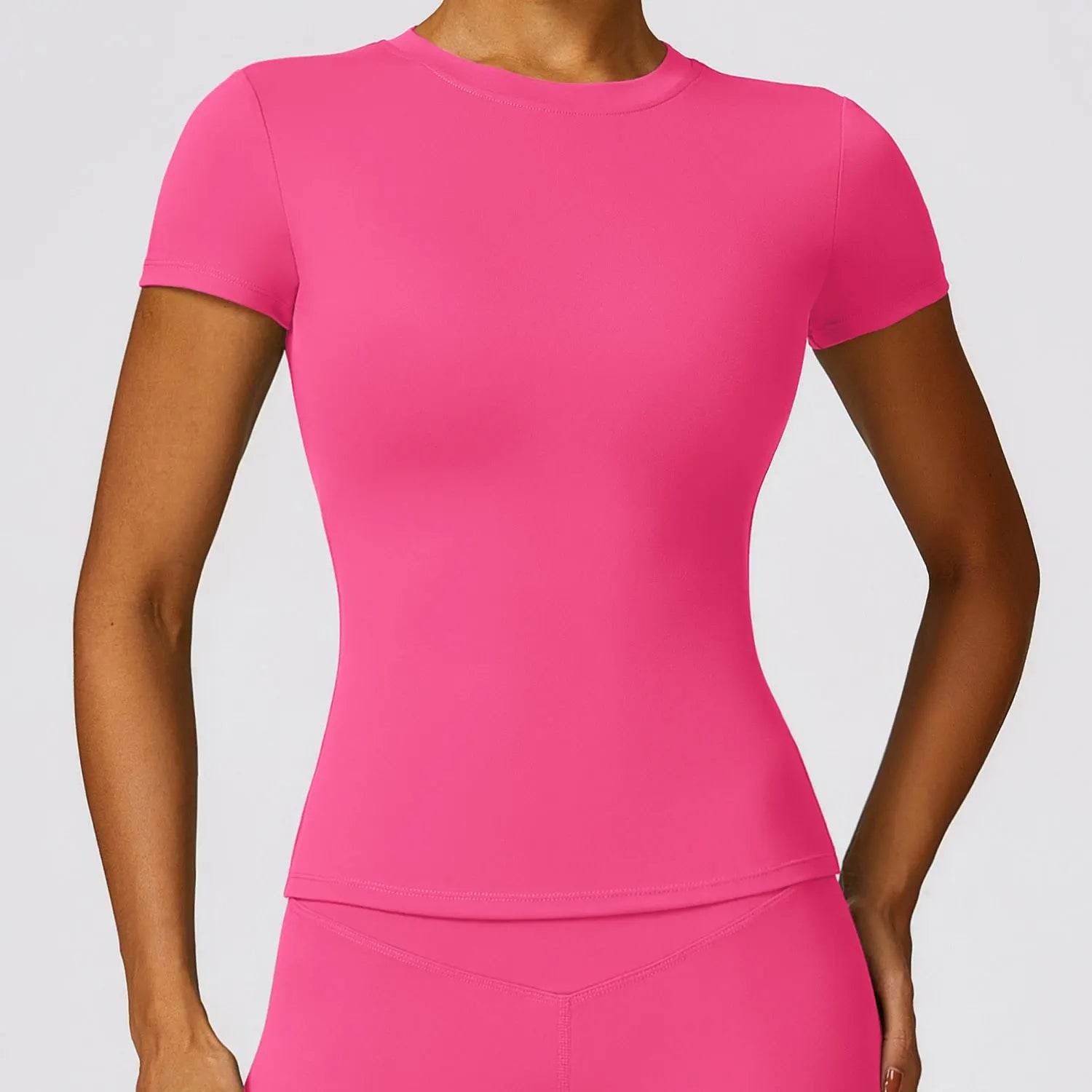 Breathable Slim Fit Sports T-Shirt – Women’s Active Gym Tee - Stylemein