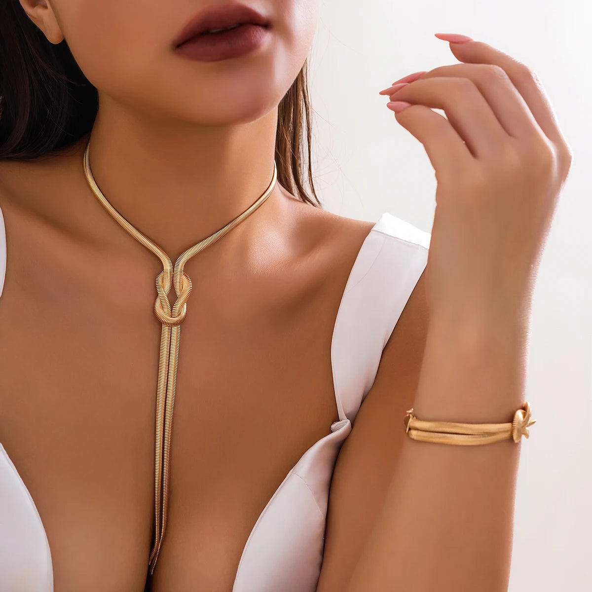 Y2K goth necklace set

