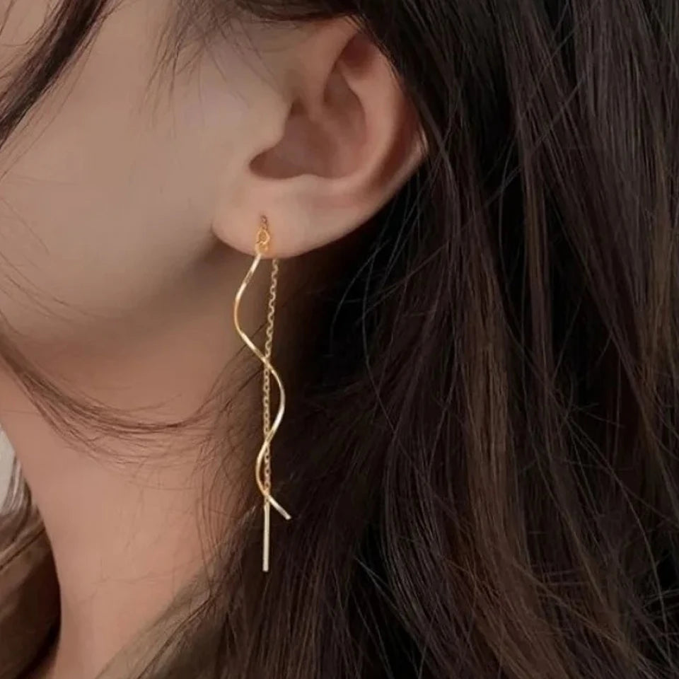 Minimalist chain earrings

