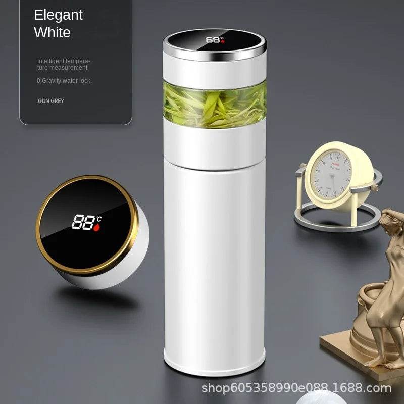 Smart Thermos with Tea Infuser & Temperature Display: Enjoy Perfect Tea On-the-Go (450ml)