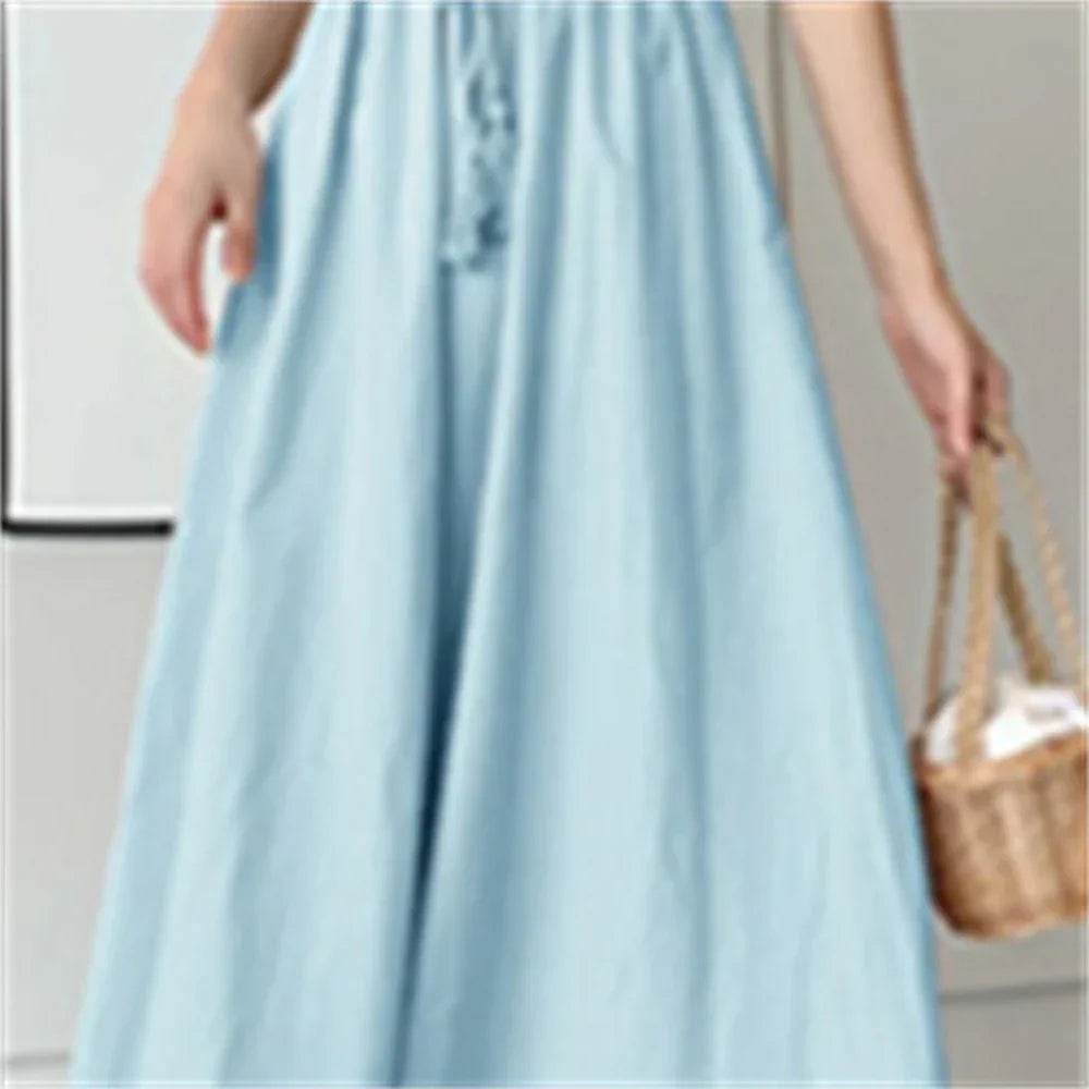 10-Color S-2XL Vintage Maxi Summer Dress for Women - Perfect for Evening and Beach - Stylemein
