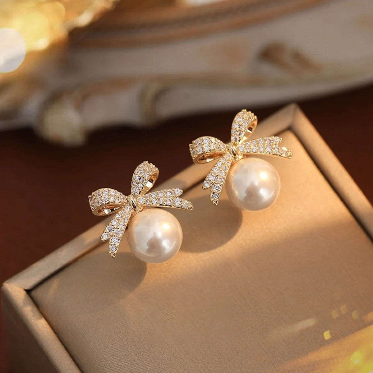 Women’s Pearl Tassel Earrings Set – Elegant Trendy Jewelry Gift